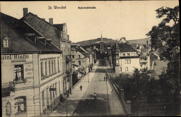 PC St. Wendel in Saarland, Bahnhofstrasse, Hotel Riotte