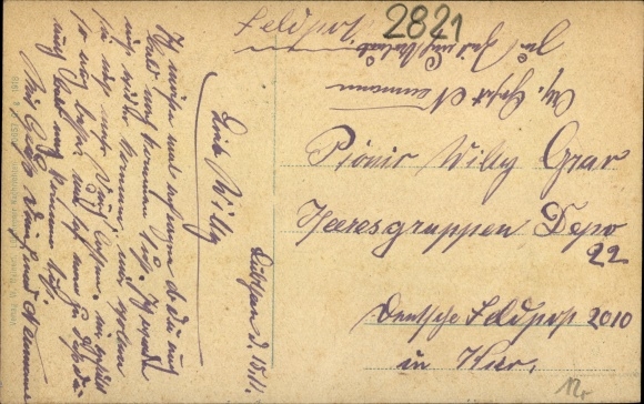 Postcard Jessenitz Lübtheen, German feed works, director&#39;s house