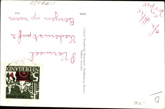 Postcard Rhenen Utrecht, zoo, cattle, llama, lions