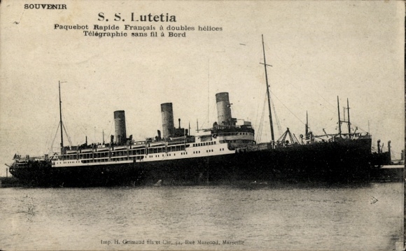 Ak-stoomboot Lutetia, Compagnie de Navigation Sud-Atlantique