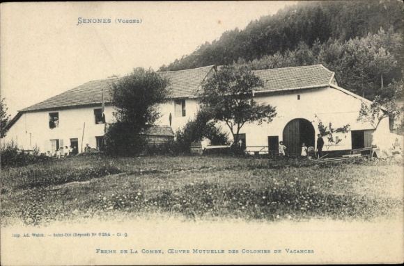 Ak Senones Sens Lothringen Vosges, SENONES (VOSGES), Ferme de la Combe, ländliches Gebäude, Urlau