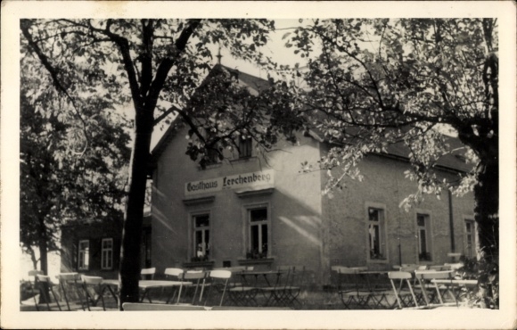 Ak Possendorf Bannewitz Sachsen, Gasthaus Lerchenberg, Terrasse