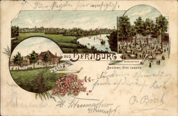 Chromo-Litho Bernburg an der Saale, Parforcehaus, Garden