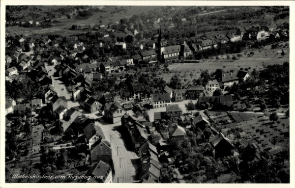 Postcard Wiebelskirchen Neunkirchen in Saarland, aerial photograph