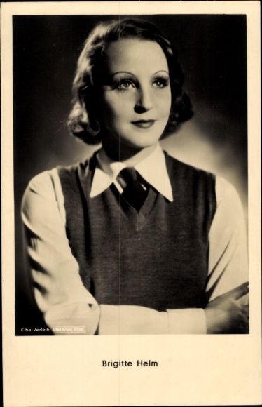 Postcard actress Brigitte Helm, portrait