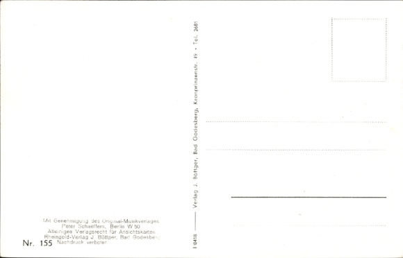 Song Postcard What can a soldier dream of?, words by Werner Pflücker