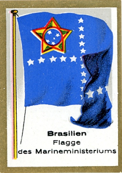 Collection picture flag pictures flags of the non-European. Countries, No. 344, Brazil, Navy Ministry flag