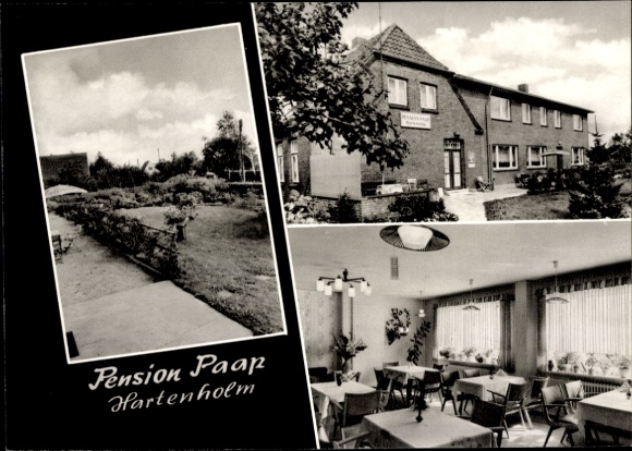 Postcard Hartenholm Schleswig Holstein, Pension Paap