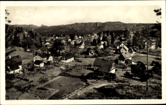 Postcard GIESEN DO NOT GIESSEN -------> 3539 Gießen on the Lahn, landscape with houses, mountains in the background...