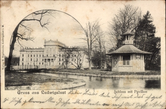Picture Ludwigslust in Mecklenburg, castle, pavilion
