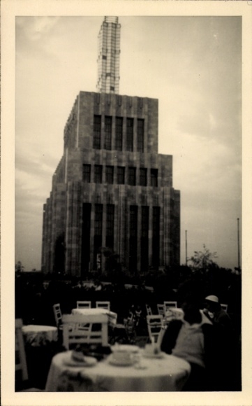 Foto Ak Berlin Neukölln, Karstadt Warenhaus am Hermannplatz, Dachterrasse