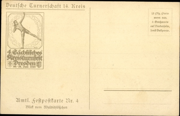 Artist PC Dresden, 4th Saxon district gymnastics festival 1921