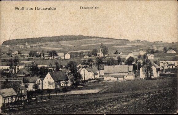 Postcard Bretnig Hauswalde Großröhrsdorf in Saxony, total view