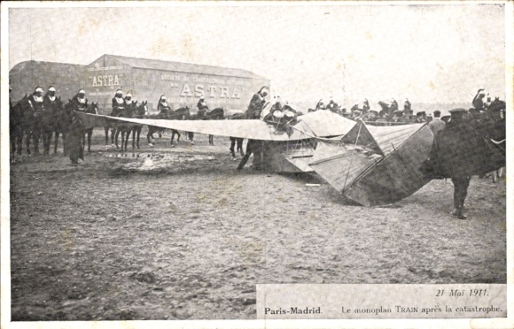 PC Paris-Madrid 1911, monoplan train before the catastrophe
