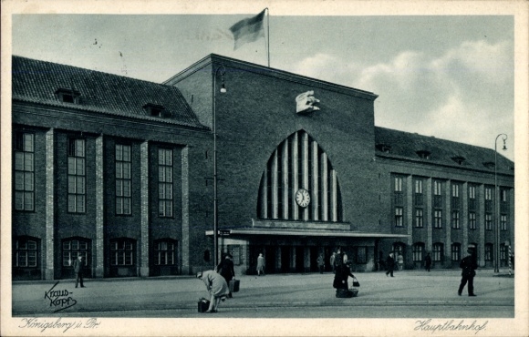 Ak Kaliningrad Königsberg Ostpreußen, Hauptbahnhof
