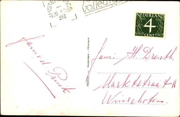 Postcard Amsterdam Nordholland Niederlande, OZ Achterburgwal, Meijer&#39;s Rondvaarten