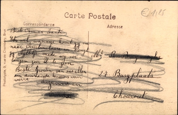 Postcard Nederbrakel East Flanders, statue, park, mineral springs, TOP BRONNS