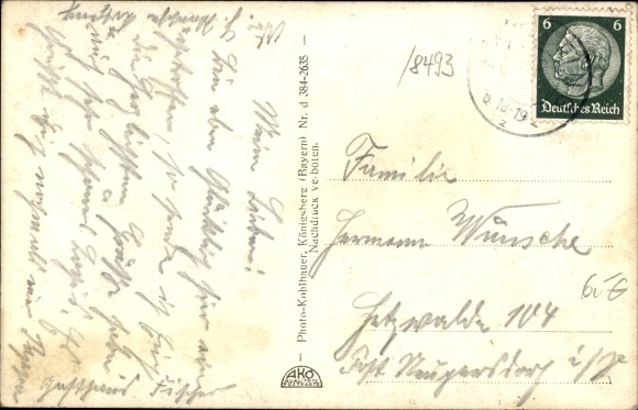 Postcard Bad Kötzting in the Bavarian Forest, view of the town and surroundings
