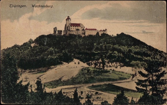 Ak Holzhausen in Thüringen, Veste Wachsenburg