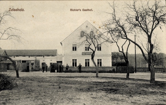 Ak Zeißholz Bernsdorf in der Oberlausitz, Richters Gasthof