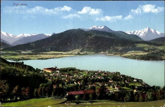 10 old PCs Tegernsee, Rottach Egern in the district of Miesbach Oberbay, various views