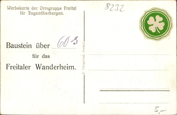 Postcard Gimmlitztal Hartmannsdorf Reichenau in the Ore Mountains, hiking home of the city of Freital