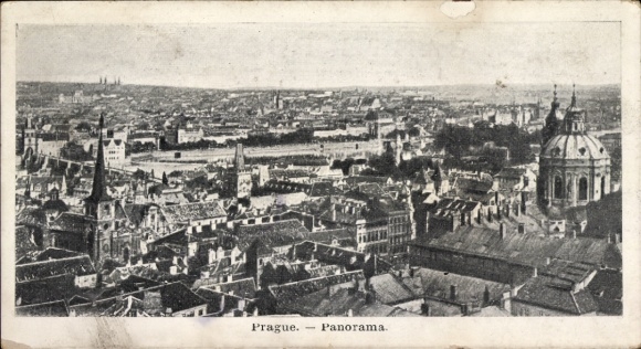 Ak Praha Prag Tschechien, Panorama von  Stadtansicht,  Gebäude