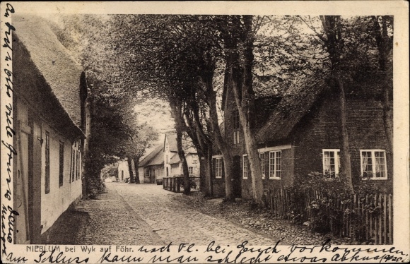 Ak Nieblum auf der Insel Föhr Nordfriesland, Dorfstraße