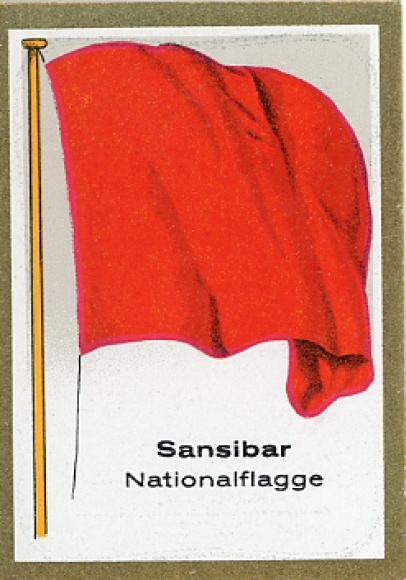 Sammelbild Ulmenried Fahnen außereuropäische Länder Nr. 275, Nationalflagge Sansibar