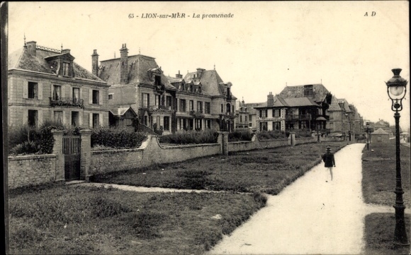 Ak Lion sur Mer Calvados, Spaziergang
