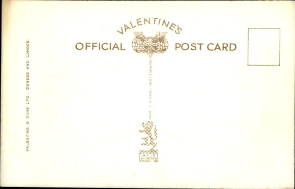 Postcard Scotland, Kingsway, Empire Exhibition, 1938