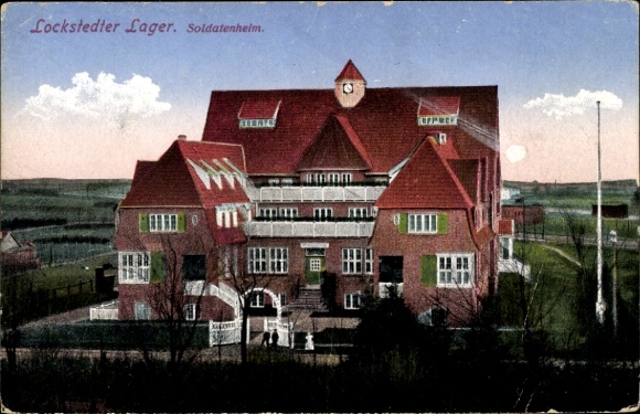 Ansichtkaart Lockstedt in Holstein, kamp Lockstedt, soldatenhuis