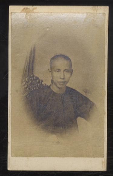 China - Original photograph - August Sachtler, around 1864 - Penang, young Chinese