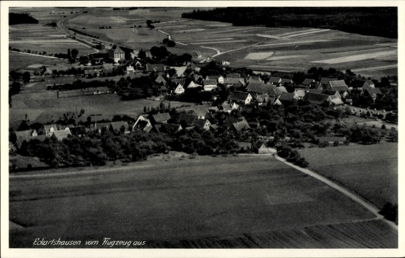 Ak Eckartshausen, Fliegeraufnahme