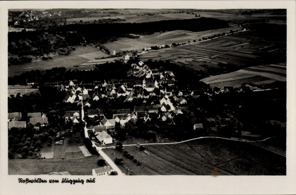 Ak Roßwälden Ebersbach an der Fils, luchtfoto