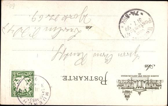 lito Monachium Bawaria, Generalna Niemiecka Wystawa Sportowa 1899