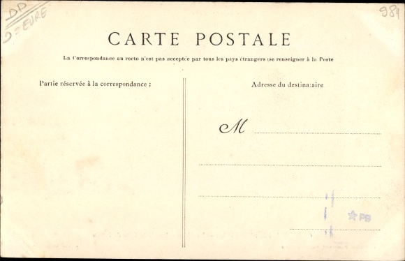 Postcard Corneville sur Risle Eure, La Place, Lower coast of Rouen