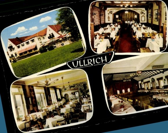 Postcard Elfershausen in Lower Franconia, Ullrich, exterior view, guest room