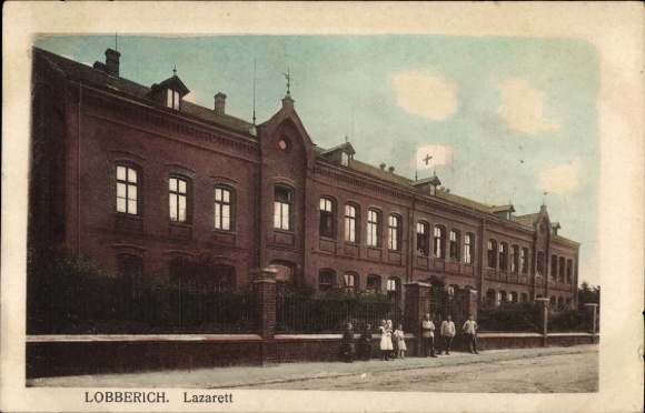 Postcard Lobberich Nettetal on the Lower Rhine, hospital