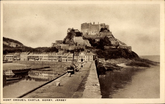 Ak Gorey Kanalinsel Jersey, Mont Orgueil Castle