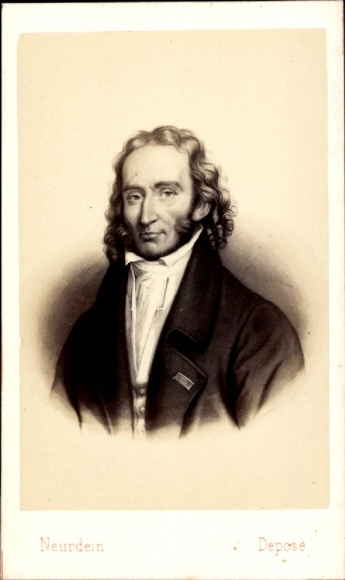 Visiting Card of violinist and composer Niccolò Paganini