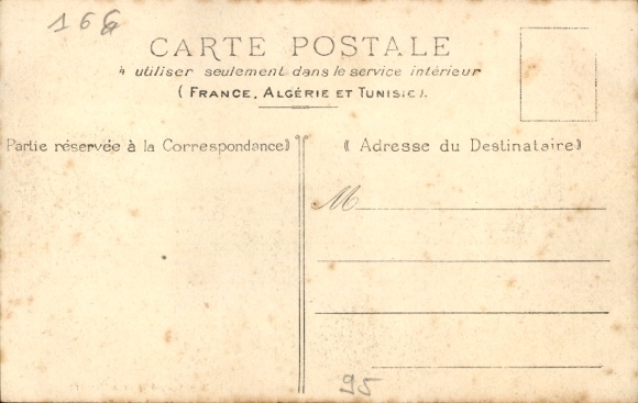 Ak Saint Leu Val d'Oise, stationsspoorzijde, spoorweg
