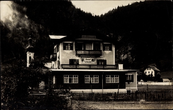 Photo Postcard Reit im Winkl in the Traunstein district of Upper Bavaria, view of Pension Almrausch, Toni Hausbacher