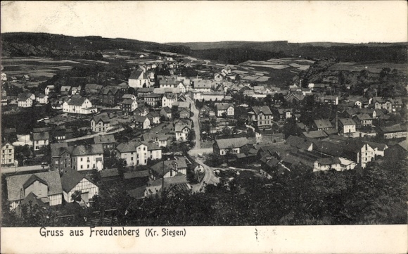 Ak Freudenberg in Siegerland, Panorama