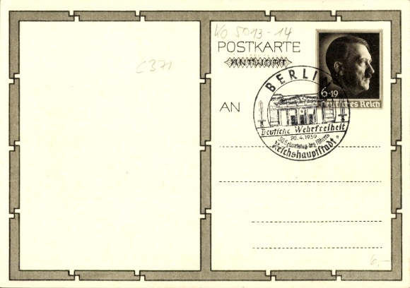 Postal stationery Postcard Führer and Reich Chancellor Adolf Hitler, well-wishers, BDM