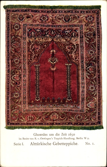 Ac Masterpieces of oriental knotting art I 1, Old Turkish prayer rugs, Ghoerdes
