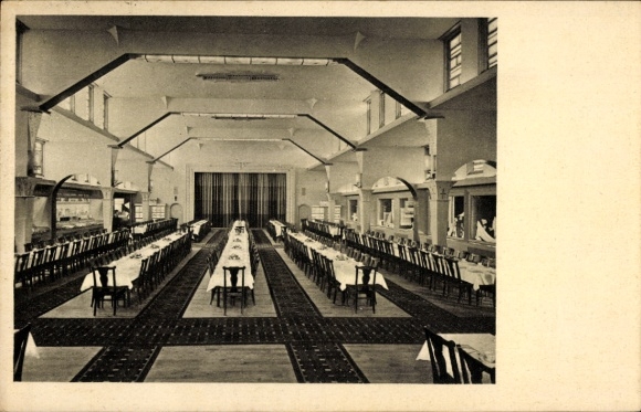 Postcard Holthausen Düsseldorf, GeSoLei Hall of the Persilwerke, exhibition