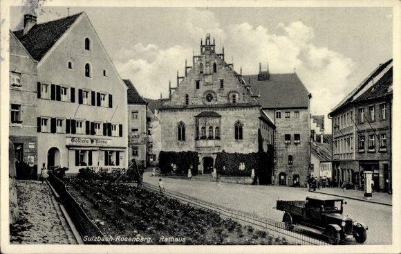 Ak Sulzbach Rosenberg Fränkische Alb Oberpfalz, Rathaus