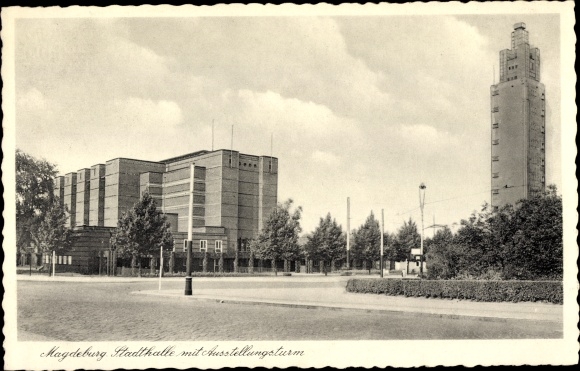 PC Magdeburg on the Elbe, town hall, exhibition tower