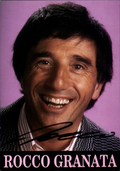 Photo singer Rocco Granata, autograph